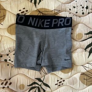Nike Pro Black and Gray Training Shorts
